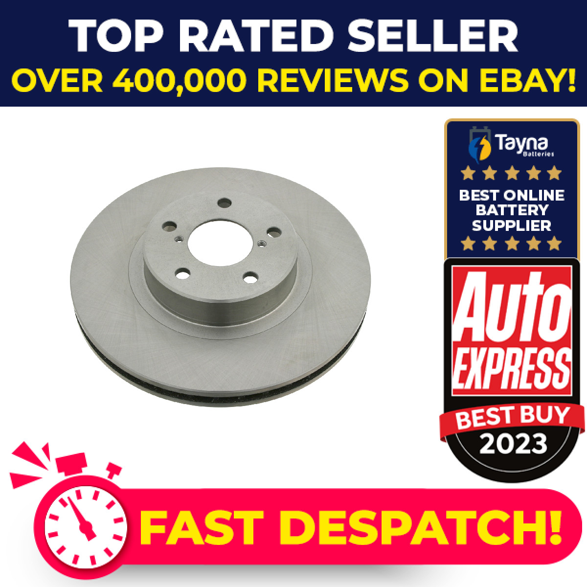2x Brake Discs Pair Vented fits SUBARU IMPREZA GD, GDE, GG 2.5 Front 01 to 07