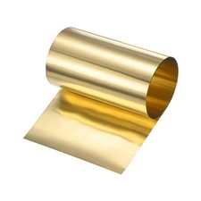 Brass Sheet Roll, 39 x 8 x 0.004 inch, Metal Foil Plate, Hardware, DIY Crafts