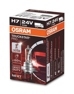 H7 24V 70W OSRAM TRUCKSTAR  PRO NEXT GEN bis +120% Glühbirne LKW Lampe