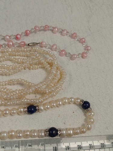 Genuine Pearl Bundle x8 Necklaces x6 Bracelets x4 Earring Pair 515g Weight - Picture 18 of 21