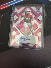 2022 LEAF METAL DRAFT PRISMATIC PRISMATIC PINK AUTO JEREMY RUCKERT 4/7 NY JETS