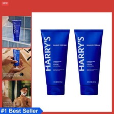 Shaving Cream for Men 6 oz 2 Pack Aloe Eucalyptus Sensitive Skin Beard Softening
