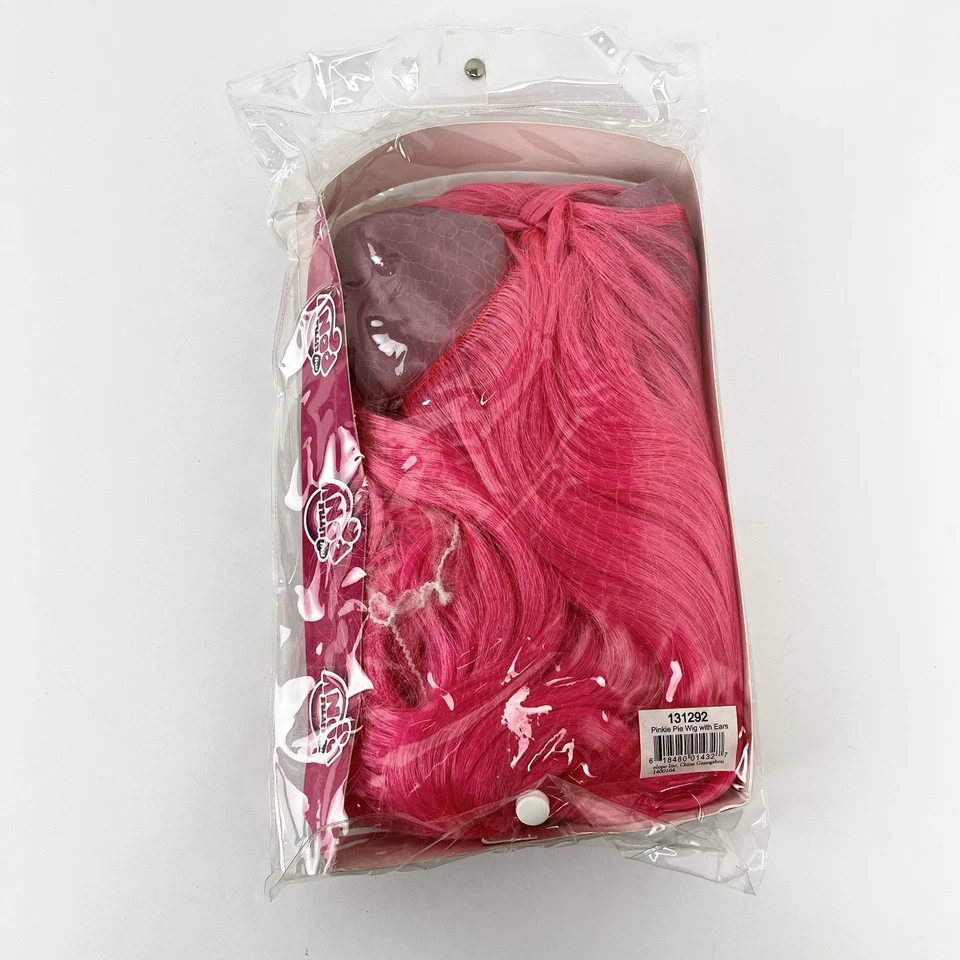 Nueva Peluca Cosplay My Little Pony Pinkie Pie Rosa con Orejas - Hasbro y Elope Foto 4 de 4
