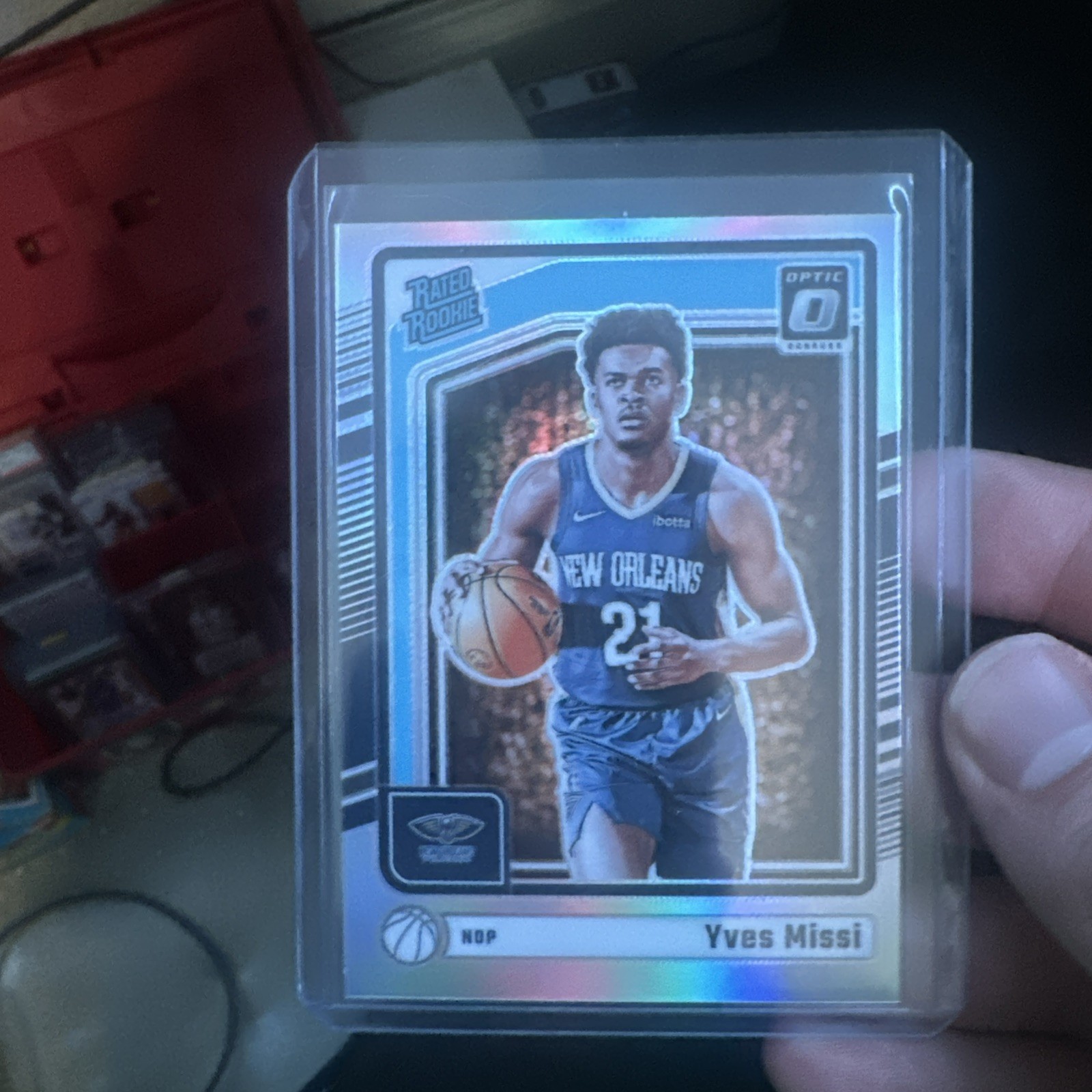 2024-25 Panini Donruss Optic - Rated Rookie Yves Missi #265 Holo Prizm (RC)