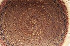 Native American Basket Hualapi Split Willow Twined Red Aniline Dye 6" W  LZB7 — photo 5