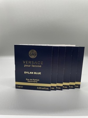 6 X Versace Dylan Blue Pour Femme EDP Sample .03 fl oz. FREE SHIPPING