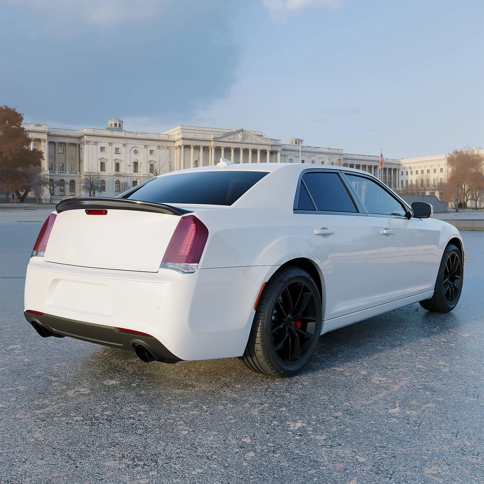 Fit For Chrysler 300 300S 2011-2023 Glossy Black Rear Spoiler Trunk Wing Foto 2 de 4