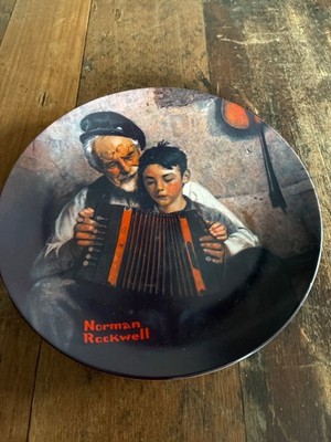 Sammler Teller Norman Rockwell  The Musik Maker 8505G Limited Edition