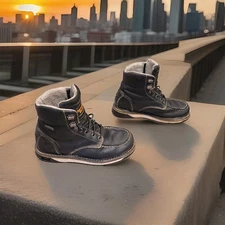 Georgia Boot AMP LT Mens US 9 M Wedge Waterproof Moc-Toe Work Boot Black GB00475