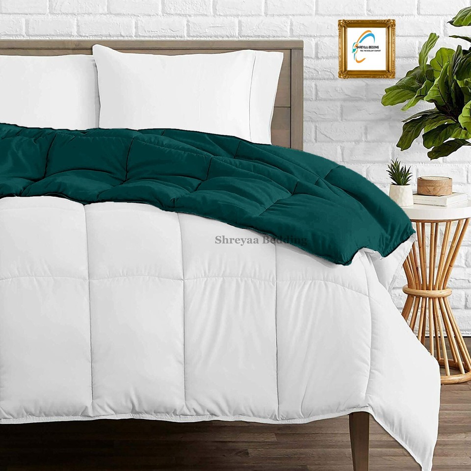 Soft Down Alternative Reversible Comforter Egyptian Cotton King Size eBay