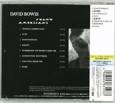 DAVID BOWIE - Young Americans CD JAPAN TOCP-53542 with OBI s4620