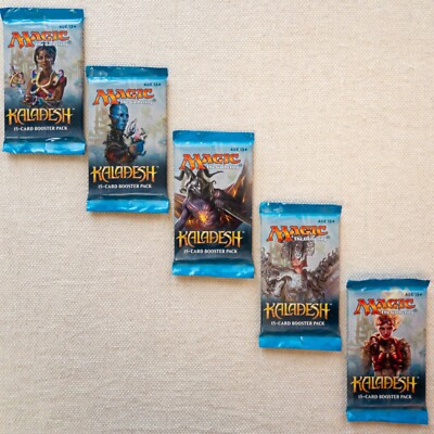 kaladesh booster box ebay MTG: 5 KALADESH Sealed Boosters from Box - 1 of Each Art Cover - English