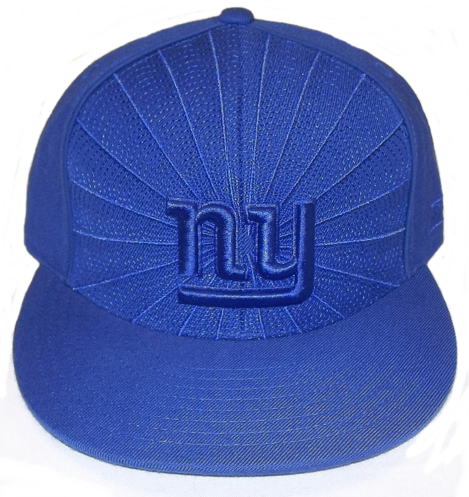 Cappello aderente a tesa piatta Reebok New York Giants taglia 7 1 4