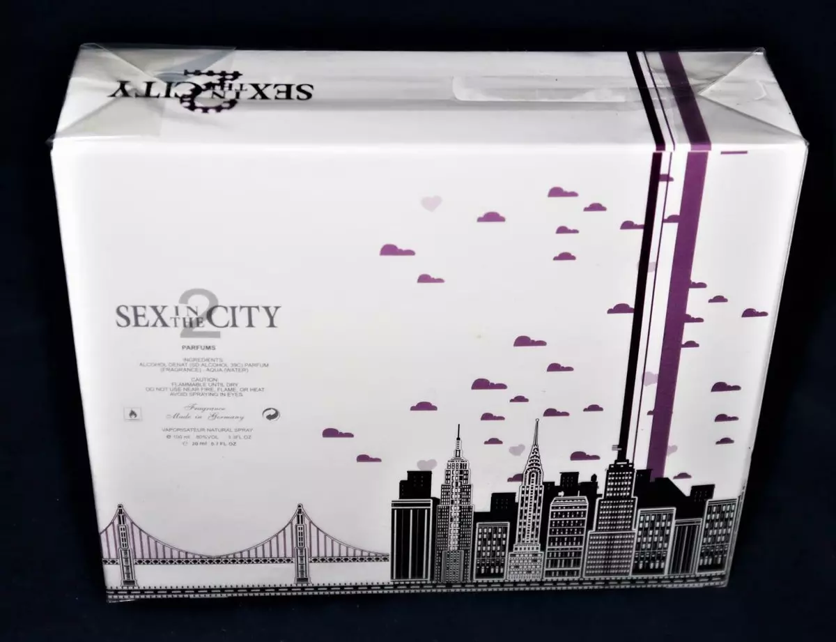 JUEGO Sex in the City LUST Perfume Spray 100 ml y 20 ml Nuevo en Caja