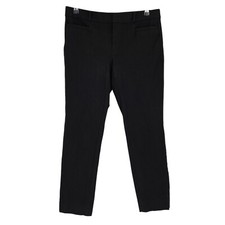 Banana Republic Sloan Dress Pants Black Mid Rise Slim Ankle Career Womens 6