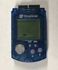 Sega Dreamcast Memory Unit VMU HKT-7000 BLUE damaged LCD 