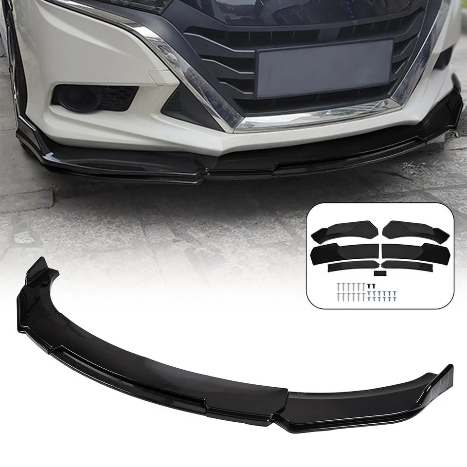 For Hyundai Elantra GT Hatchback 13-17 Gloss Black Front Bumper Body Spoiler Lip Foto 3 de 4