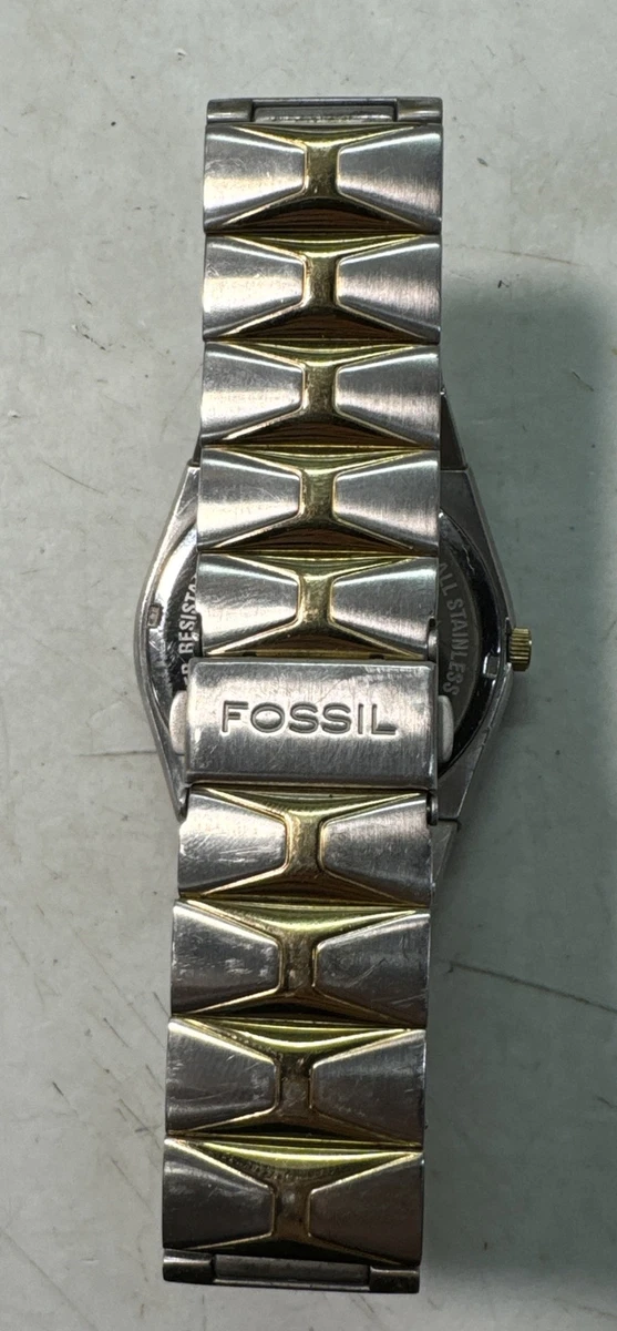 Fossil Men s Watch FS 4024 Arkitekt Stainless Steel 2 Tone eBay