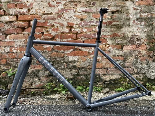700C Carbon Road Bicycle Frameset Steel Gravel Off-Road Bike Frame Disc Brake - Picture 24 of 36