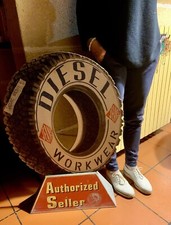 Grande Insegna pubblicitaria Diesel Jeans anni ‘90 Vintage Rara