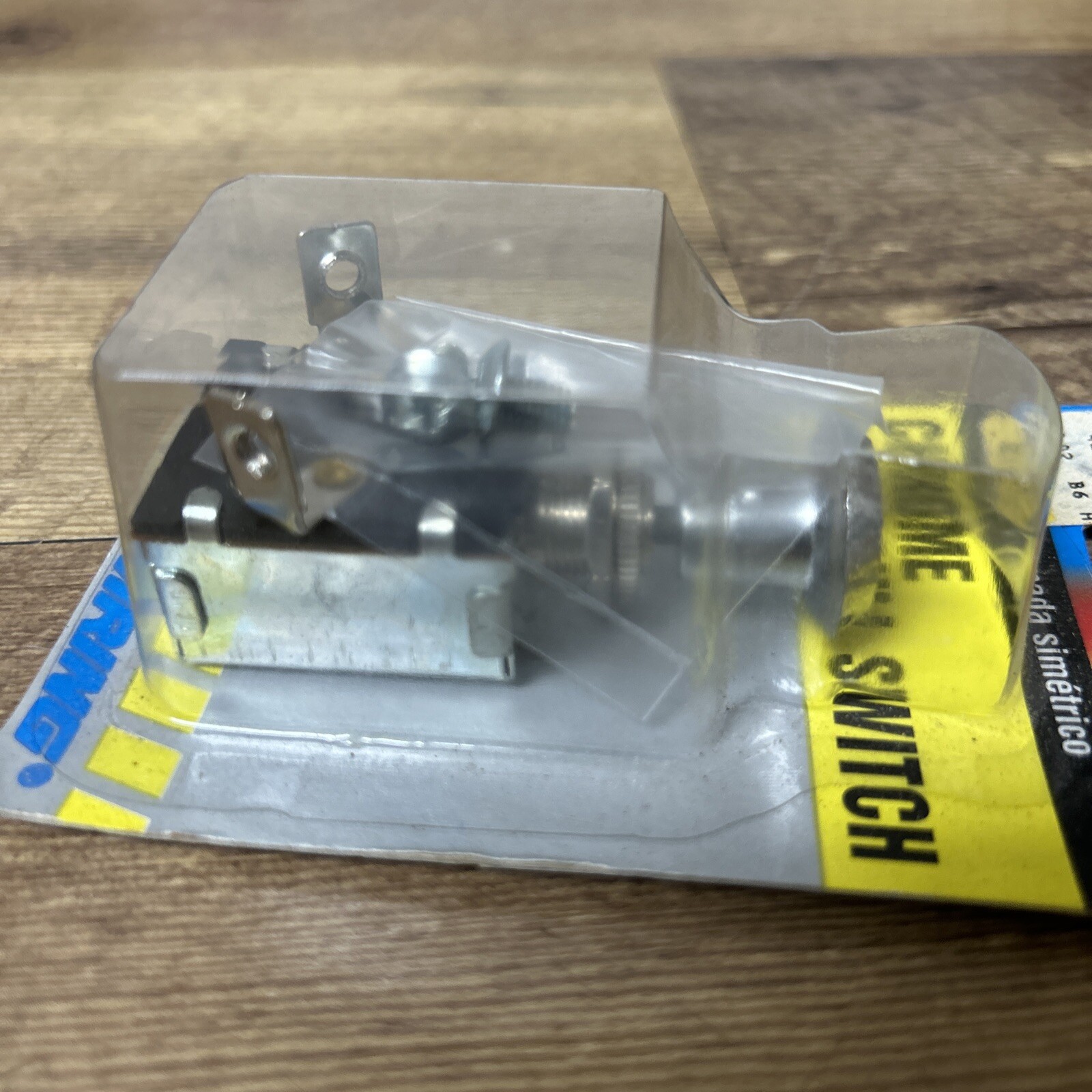 Heavy Duty Push Pull Switch 2 position ON-OFF Chrome Knob and Bezel Nut e