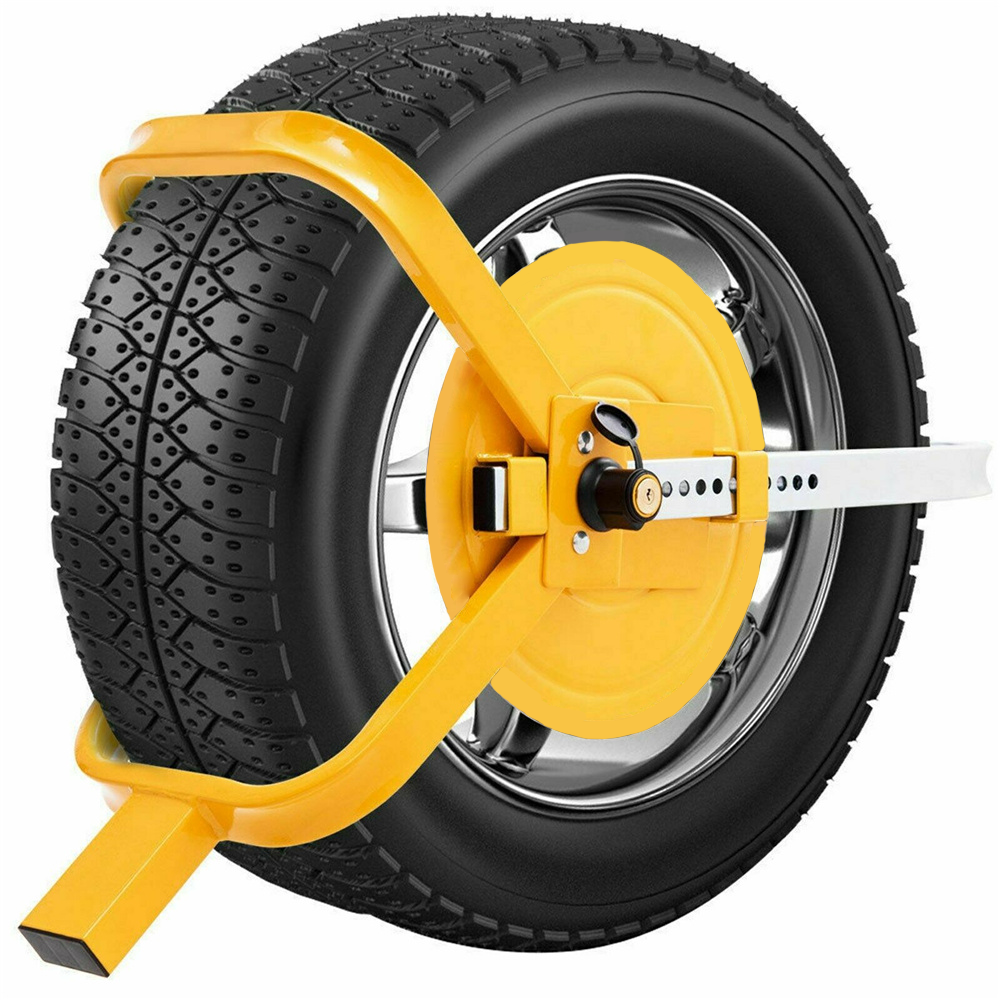 Wheel Defender Lock Clamp Thicken Steel Tyre Lock 13"16'' Car Caravan