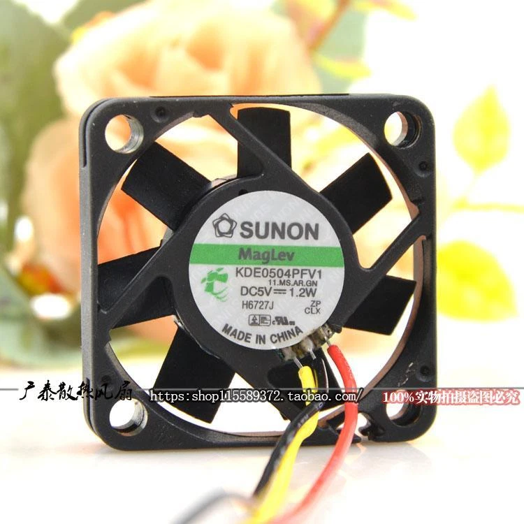 SUNON Cooling Fan KDE0504PFV1 4010 5V 1.2W 40mmx40mmx10mm 1.6"x1.6"x0.4" - Image 3 of 4