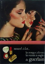 publicite  maquillage  GUERLAIN   ANNEE 1978 N°A 4392