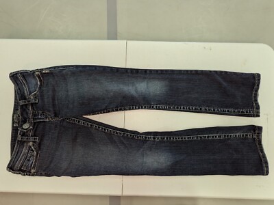 SILVER JEANS W26 L31 16 1/2 Tuesday Capri Crop Jeans, Blue Denim Women's 