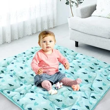 Baby Play Mat for 36''x36'' Playpen Non Slip Cushioned Crawling Playmat Thicker