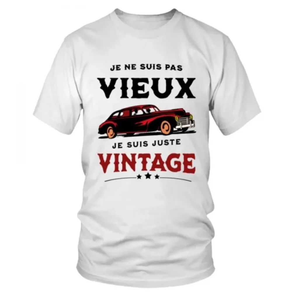 Tee shirt Voiture Vintage Humour Automobile Cadeau Anniversaire Homme S à  5XL