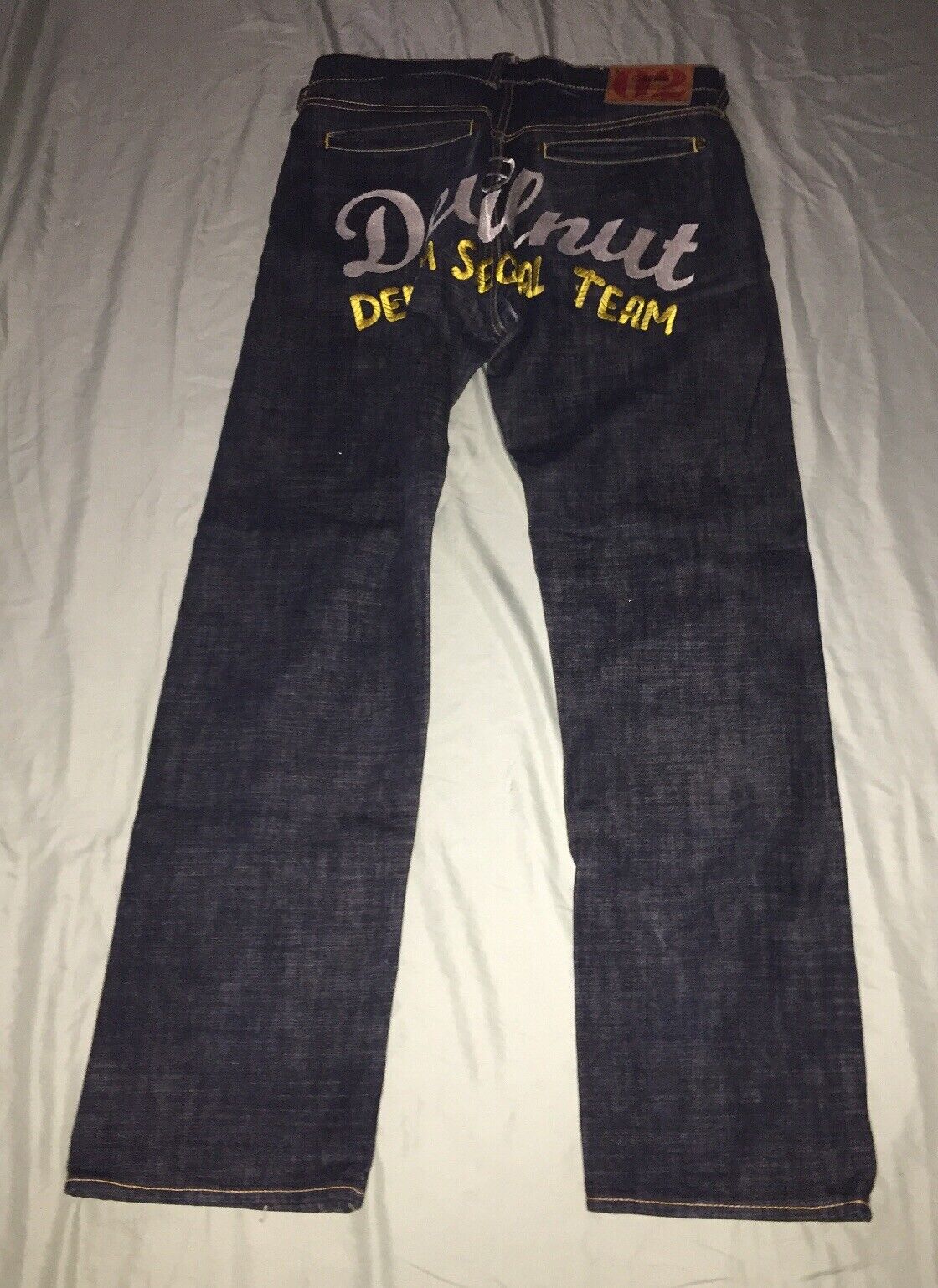 DEVIL NUT DENIM Straight Leg Men's Jeans   Size 3… - image 5
