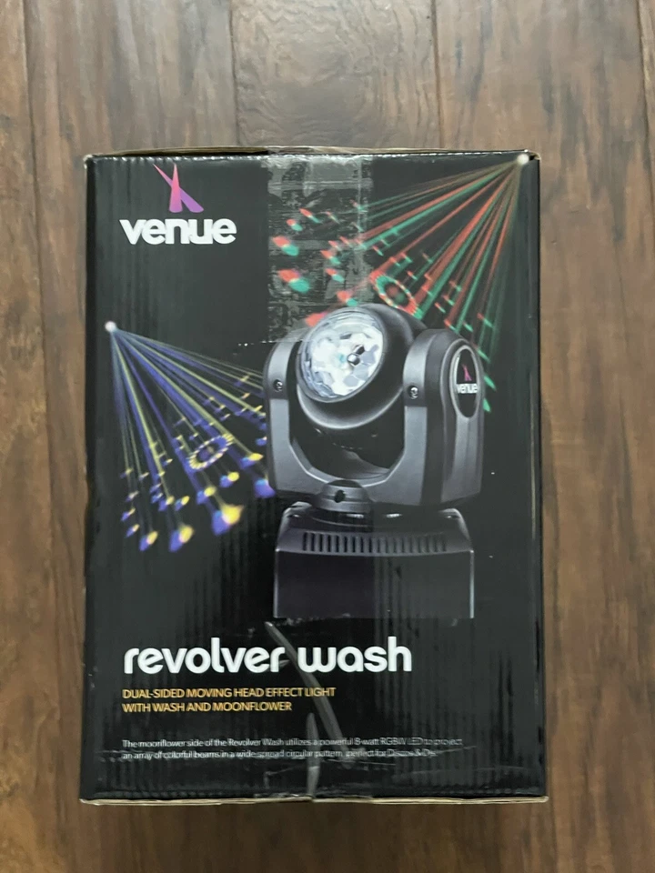 Venue Revolver Wash Dual-Sided Moving Head Effect Light with Wash and Moonflower - Image 2 of 4