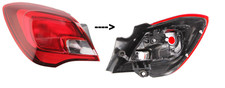 Rücklicht Heckleuchte Links für OPEL CORSA E (2014- ) 3 Turer aussen