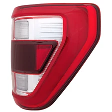 [Full LED] For 2021-2023 Ford F150 Passenger Tail Light Chrome W/O Blind Spot RH