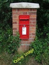 Photo 6x4 Pillar Box Annis Hill/TM3589 Pillar box on New road near to Me c2014