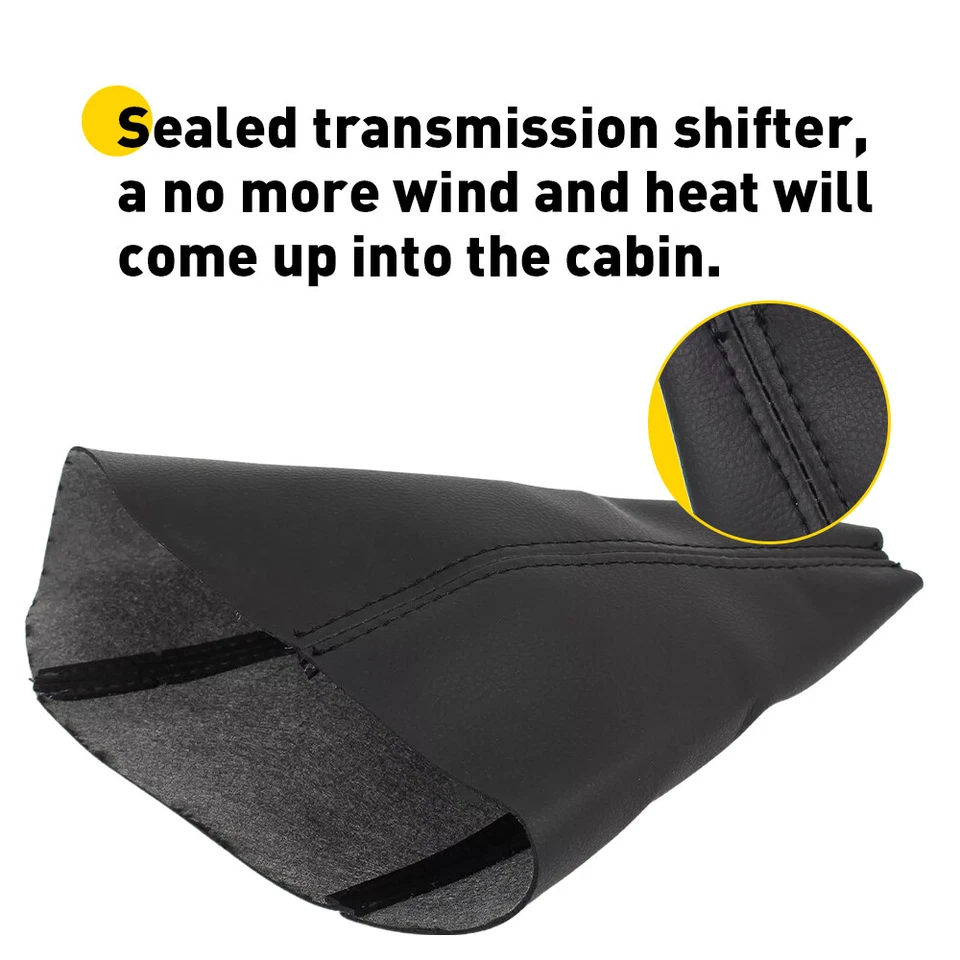 Para 2005-2011 Hummer H3 Tampa de Bota de Mudança Automática Botão de Mudança de Engrenagem Preto H - Imagem 3 de 4