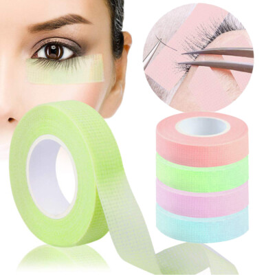 2x Wimpernverlängerung Tape unter Augenklappe atmungsaktiv Rolle Wimpernstoff leicht reißen