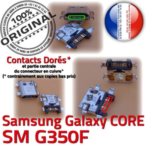 ORIGINAL Samsung Galaxy Core SM G350F Connecteur de charge à souder PORT USB - Photo 1/4