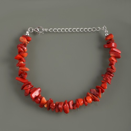 Natural Rough Rojo Ágata 3-5mm Nuggets Cadena Uncut Forma Cuentas Mano Pulsera - Imagen 2 de 6