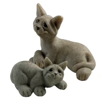 Quarry Critters Cadbury the Cat 2001 4” Long Cameron 2000 3” Long Lot of 2