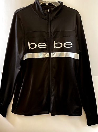 Bebe Sport Zip-Up Sweater Top Womens 