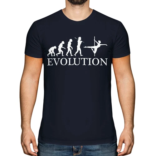 POLE DANCER EVOLUTION MENS T-SHIRT TEE TOP GIFT DANCING CLOTHING