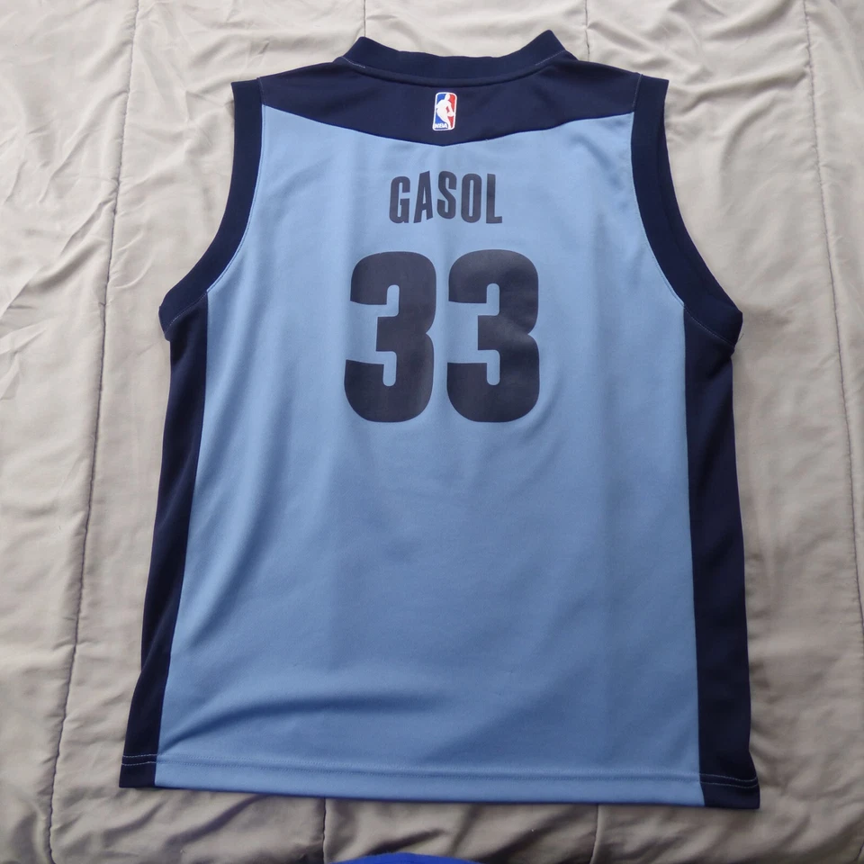 NBA Memphis Grizzlies Baloncesto Adidas Camiseta #33 Marc Gasol Talla Grande Niños Foto 4 de 4