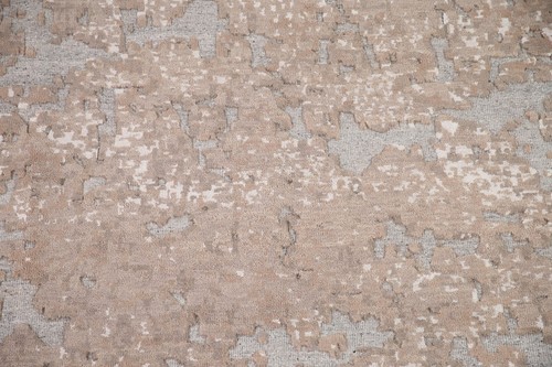Abstract Modern 8x10 ft. Indian Area Rug Hand-knotted Wool Carpet - Picture 4 of 12