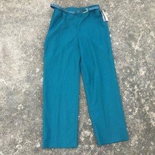 NOS New Vintage 70s 80s Womens Wool Blend Pants w/ Belt Joyce Sportswear 15-16