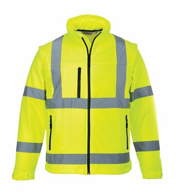 Portwest US428 Hi-Vis Reflective Softshell Waterproof Safety Work