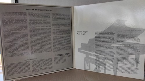 TELARC DG-10040 CHOPIN - MALCOLM FRAGER PLAYS CHOPIN 1979 GERMANY / US 1ST ED LP - Picture 3 of 4