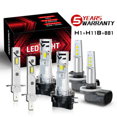 FOR Kia Forte 2010-13 6pcs LED Headlight High/Low Beam + Fog light bulbs