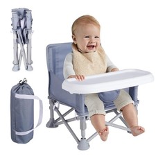 Portable Baby Seat with Tray, seat for Dining, Camping, Travel, Baby Beach Ch...